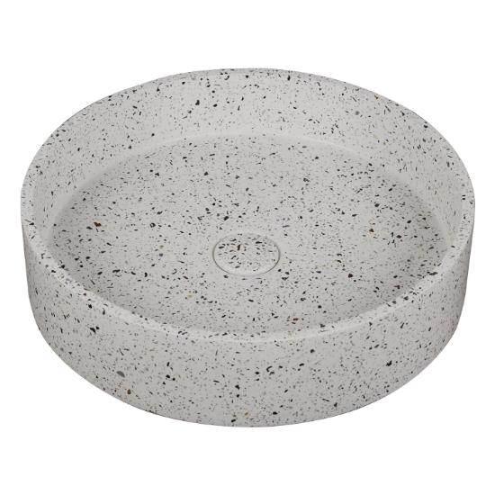 Εικόνα της Karag Νιπτήρας Επικαθήμενος Με Βαλβίδα Elpis Stracciatella Cs-0003 O42,5X10Cm