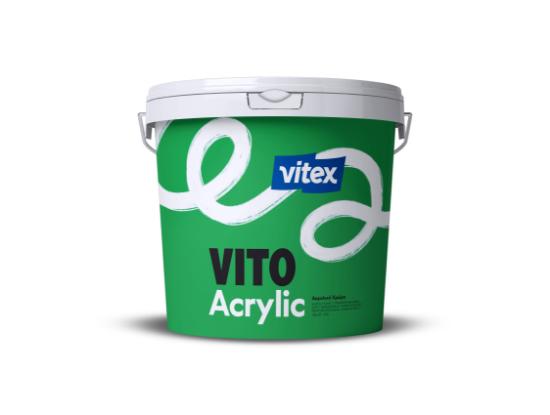 Εικόνα της Vitex Vito Τσιμεντόχρωμα Nερού για Εξωτερική Χρήσης Λευκό Ματ