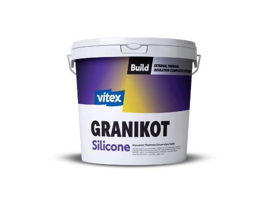 Εικόνα της Vitextherm Granikot Grafiato Silicone Λευκός Σιλικονούχος Σοβάς 25Kg