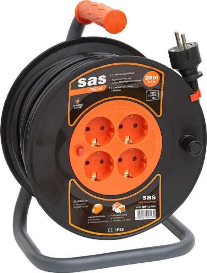 Εικόνα της Sas Στροφείο Μπαλαντέζας Πλαστικό Καρούλι 3X1.5 25Mt