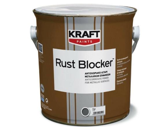 Εικόνα της Kraft Rust Blocker Αντισκωριακό Αστάρι Μεταλλικών Επιφανειών Γκρι