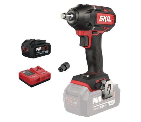 Εικόνα της Skil Set Μπουλονόκλειδο 20V-250Nm Brushless με Μπαταρία 4,0Ah και Ταχυφορτιστή 6,0Α