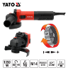 Εικόνα της Yato YT-821014 Ρυθμιζόμενος Γωνιακός Τροχός BL 1050W / 125mm