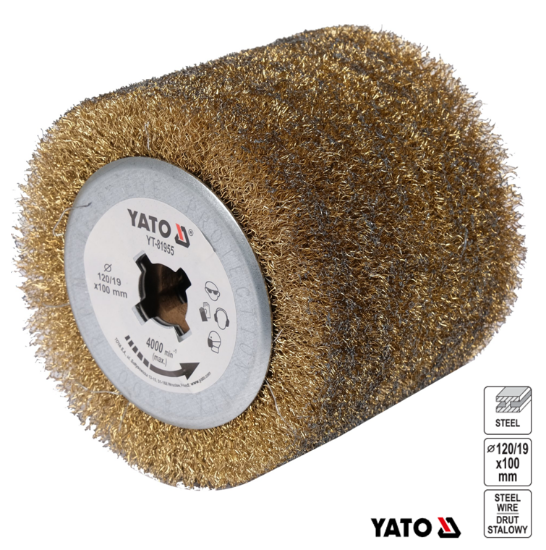 Εικόνα της Yato Συρματόβουρτσα (Σατινιέρας YT-81953) YT-81955