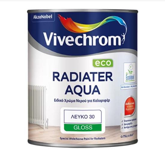 Εικόνα της Vivechrom Χρώμα Καλοριφέρ Οικολογικό Νερού Radiater Aqua 0,75lt