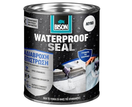 Εικόνα της Bison Waterproof Seal Ελαστική Aδιάβροχη Eπίστρωση Yψηλής Aπόδοσης Λευκό 1kg