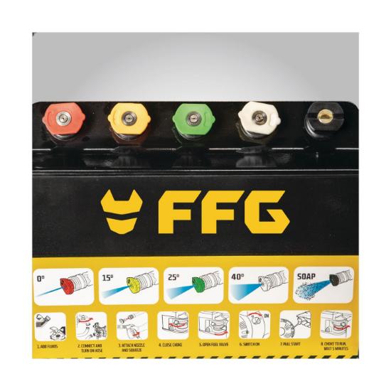 Εικόνα της FFGroup Πλυστικό Μηχάνημα Υψηλής Πίεσης Κρύου Νερού Βενζίνης GHPW 270 PRO