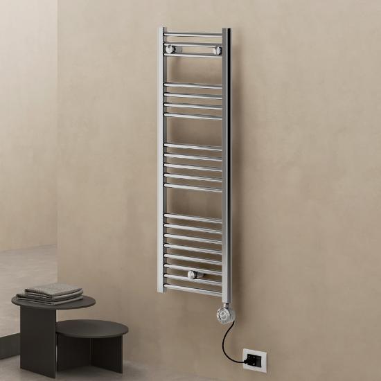 Εικόνα της Lazzarini Σώμα Λουτρού Ηλεκτρικό 1600x500 Chrome E-Bormio Deco