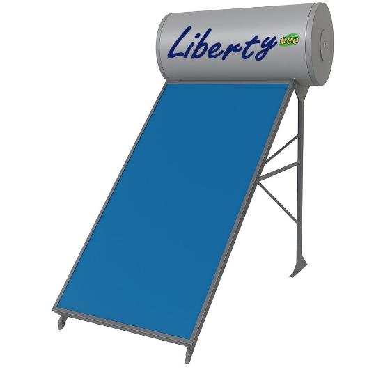 Εικόνα της Liberty Ηλιακός Θερμοσίφωνας Glass Διπλής Ενέργειας SES.150.1.20 1x2,00m2 Ταράτσας Eco