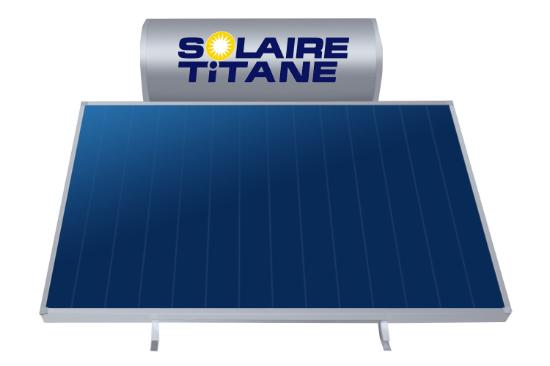 Εικόνα της Solaire Titane Ηλιακός Θερμοσίφωνας Glass Τριπλής Ενέργειας STO200 1x2,40m2 Χαμηλού Ύψους Ταράτσας