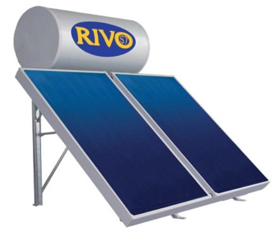 Εικόνα της Rivo Ηλιακός Θερμοσίφωνας Glass Διπλής Ενέργειας 150L 2x1,50m2 ST